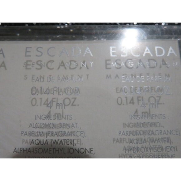 Escada Miniature Collection Gift Set Parfum Retired Collectible Set HTF Rare - Picture 5 of 8